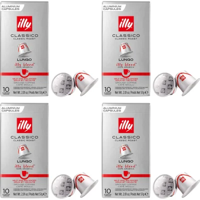 illy Classico lungo capsules 4-pack
