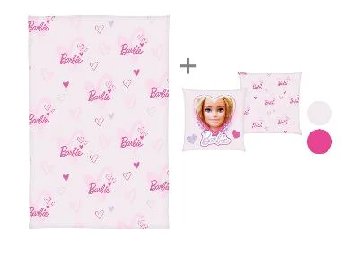 Barbie Deken met kussen 100 x 150 cm