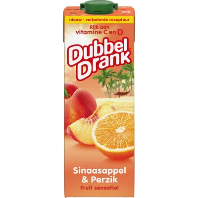 DubbelDrank Sinaasappel & perzik