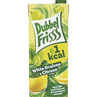 DubbelFrisss 1kcal Witte druiven & citroen