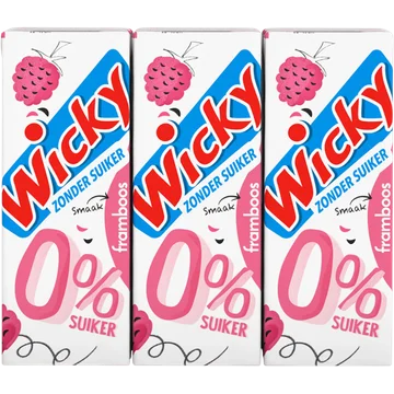 Wicky Framboos 0% suiker 6-pack