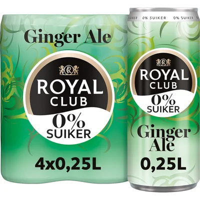 Royal Club Ginger ale 0% 4-pack
