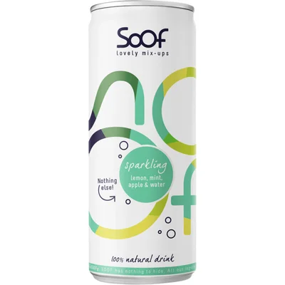 Soof Sparkling lemon, mint & apple