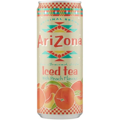 Arizona Iced tea with peach flavour