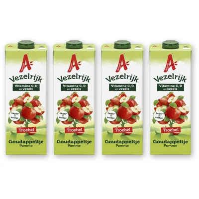 Appelsientje Goudappeltje troebel 4-pack