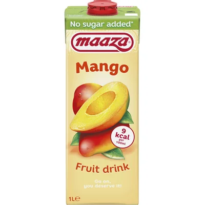 Maaza Mango fruit drink no sugar added