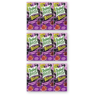 DubbelFrisss Boost bosvruchten & appel 18-pack