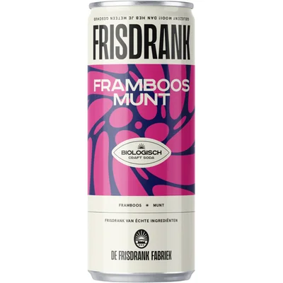 De Frisdrank Fabriek Framboos munt