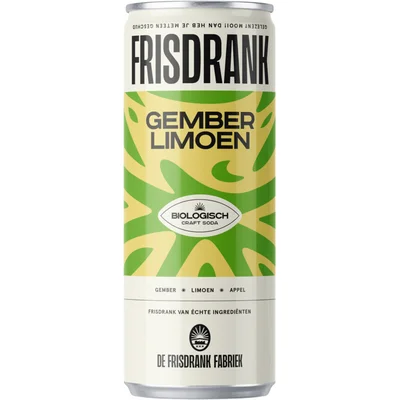 De Frisdrank Fabriek Gember limoen