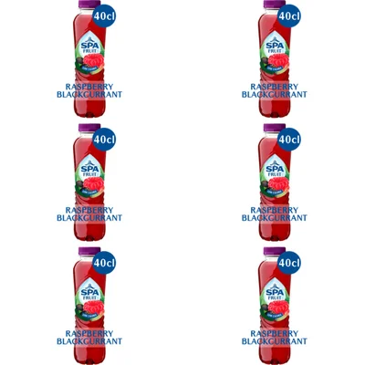 Spa Fruit raspberry blackcurrant 6-pack