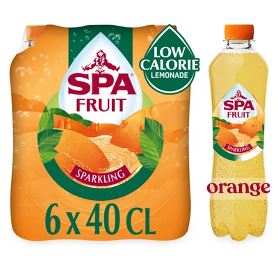 Spa Fruit orange bruisend 6-pack