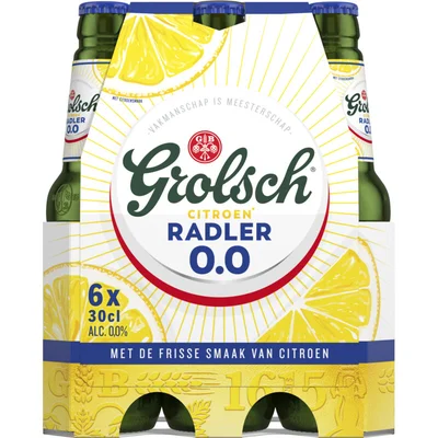 Grolsch Radler citroen alcoholvrij 0.0 6-pack