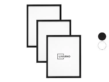 LIVARNO® Set van 3 fotolijsten 40 x 50 cm