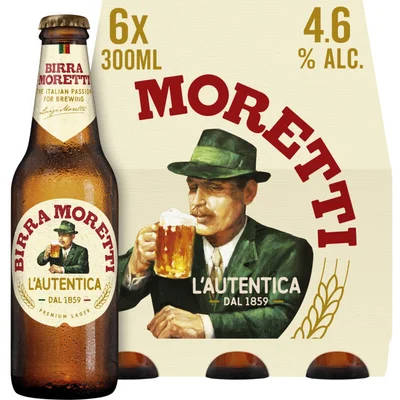 Birra Moretti L'autentica bier 6-pack
