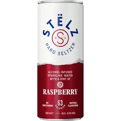 Stëlz Hard seltzer raspberry