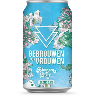 Gebrouwen door vrouw Bloesem bluf 0,5%