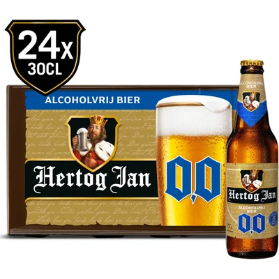 Hertog Jan 0.0% alcoholvrij bier krat
