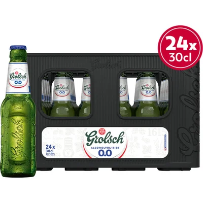 Grolsch Premium pilsner alcoholvrij bier krat