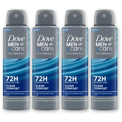 Dove Men+care clean comfort deodorant 4-pack