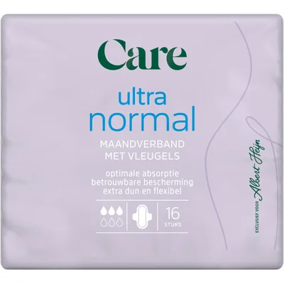 Care Ultra normal maandverband met vleugels