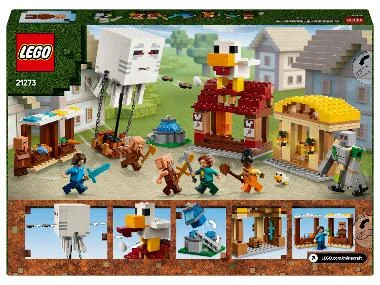Lego Minecraft 21273 De Ghast-ballon aanval op het dorp