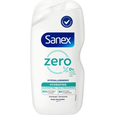Sanex Zero% hydrating douchegel alle huidtypes