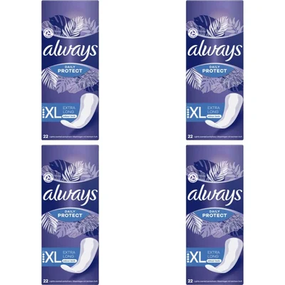 Always Dailies Protect Extra Long 4-pack