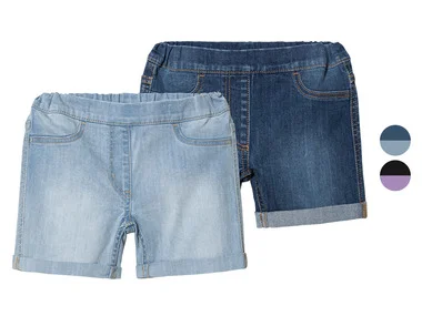 lupilu® 2 stuks peuters denim-shorts