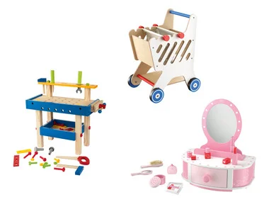 Playtive Houten make-up tafel, werkbank of winkelwagentje