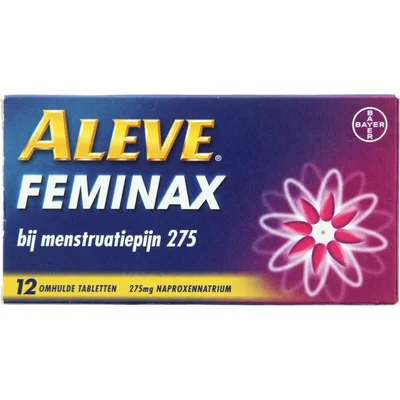 Aleve Feminax bij menstruatiepijn tabletten