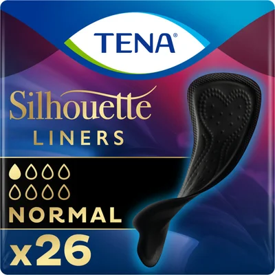 Tena Silhouette noir inlegkruisjes