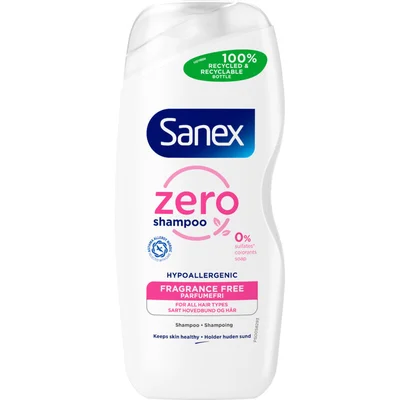 Sanex Shampoo zero% gevoelige huid parfumvrij