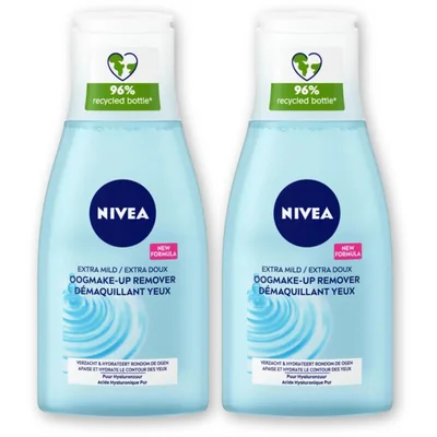 NIVEA Oogmake-up reinigingslotion 2-pack