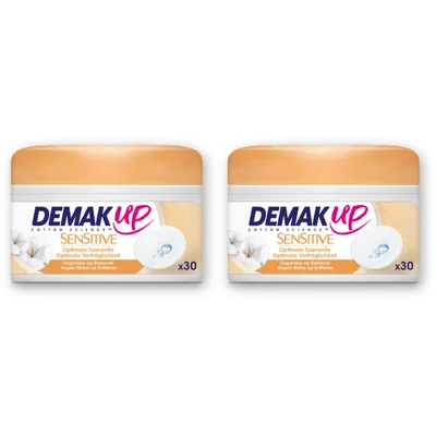 Demak'Up Sensitive oogmake-up remover pads 2-pack