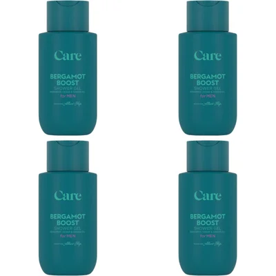 Care Bergamot boost shower gel for men 4-pack