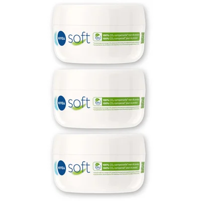 NIVEA Soft hydraterende creme 48u hydra 3-pack