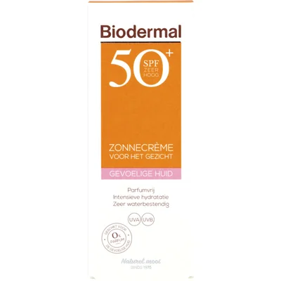 Biodermal Gevoelige huid zonnecreme gezicht spf50