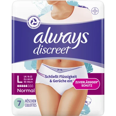 Always Discreet normal broekjes maat L