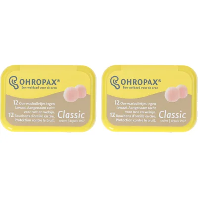 Ohropax Oor-wasbolletjes 2-pack