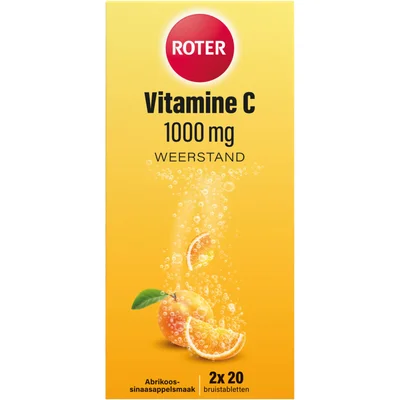 Roter Vitamine C 1000mg abrikoos bruistablet