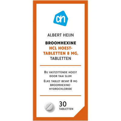 AH Broomhexine 8mg hoesttabletten