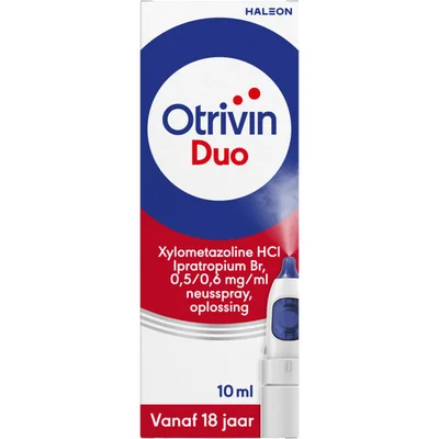 Otrivin Duo neusspray vanaf 18 jaar