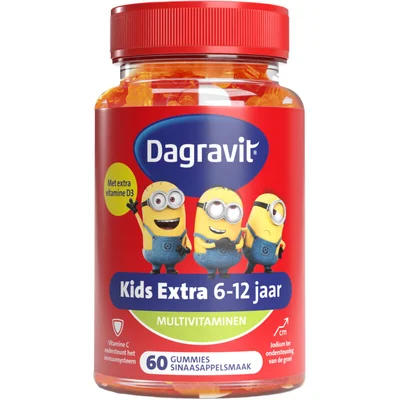 Dagravit Kids xtra multivitaminen 6-12 jaar