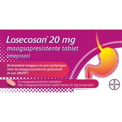 Losecosan Maagsapresistente tablet omeprazol 20mg