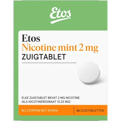 Etos Nicotine zuigtabletten mint 2 mg