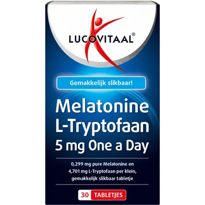 Lucovitaal Melatonine l-tryptofaan tabletten