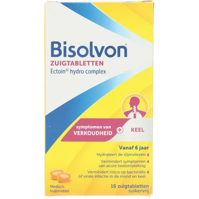 Bisolvon Zuigtabletten verkoudheid + keel