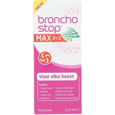 Bronchostop Max 8-in-1 voor elke hoest hoestdrank