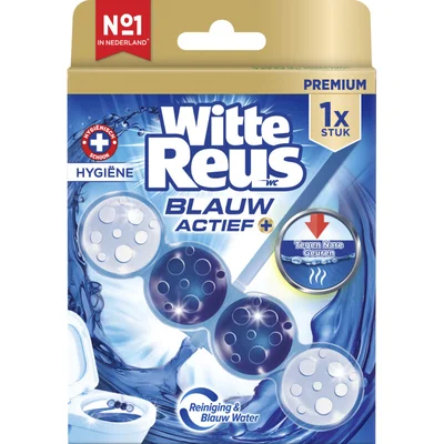 Witte Reus Toiletblok blauw actief hygiene