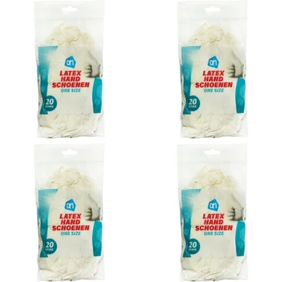 AH Latex handschoenen one size 4-pack